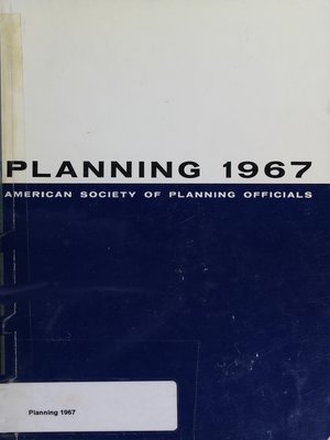 cover image of Planning 1967: Selected Papers from the ASPO National Planning Conference